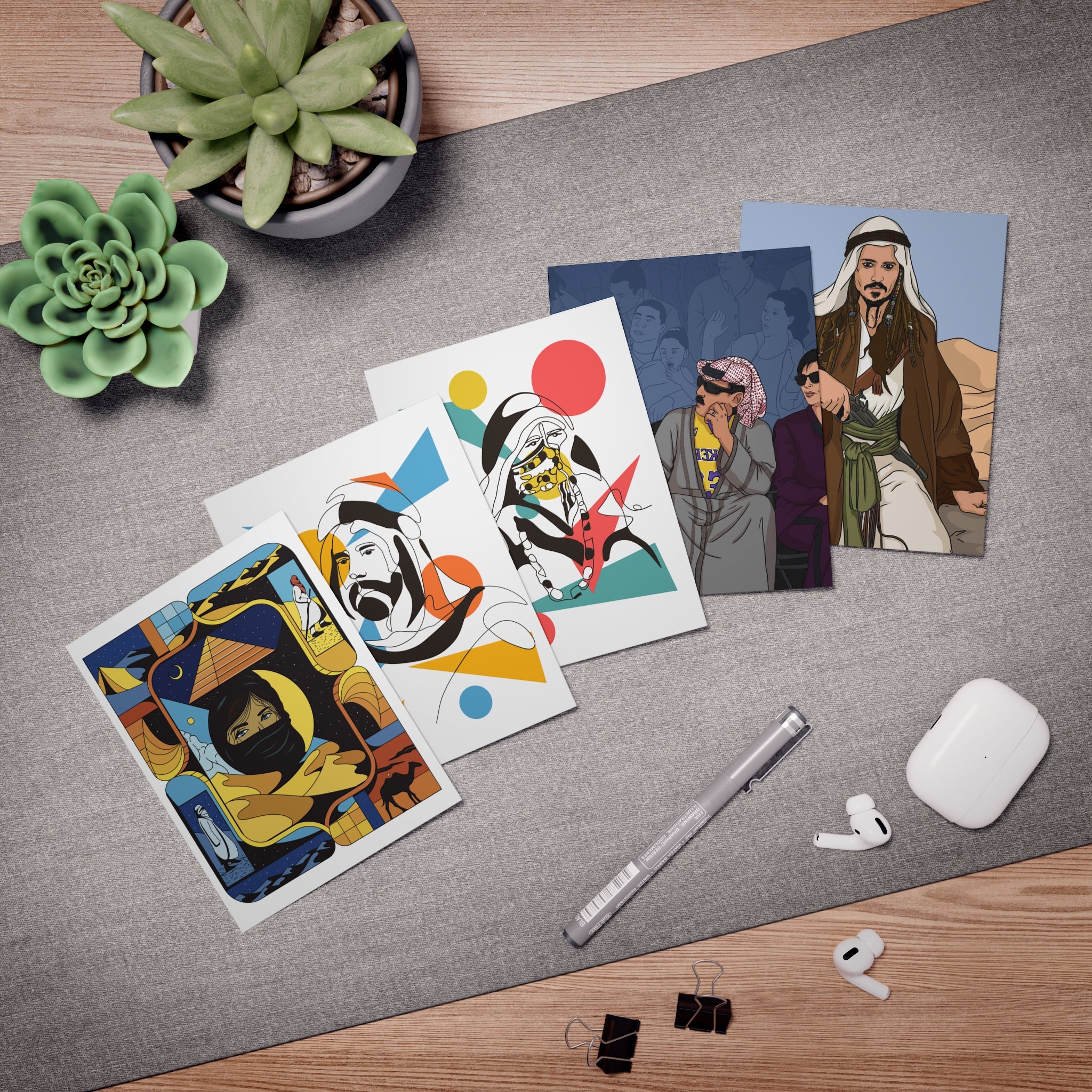 BISHT Multi-Design Greeting Cards (5-Pack)