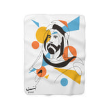 BISHT Sherpa Fleece Blanket | Abstract Sheikh