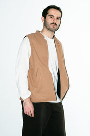 Al-Sudeiri Vest / Reversible - Black and Tan (No Zip)