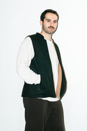 Al-Sudeiri Vest / Reversible - Black and Tan (No Zip)