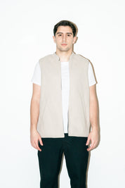 Al-Sudeiri Vest / Reversible - White and Black (No Zip)