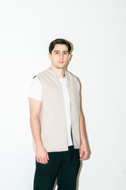 Al-Sudeiri Vest / Reversible - White and Black (No Zip)