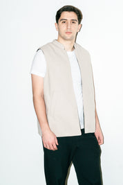 Al-Sudeiri Vest / Reversible - White and Black (No Zip)