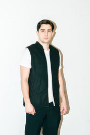 Al-Sudeiri Vest / Reversible - White and Black (No Zip)