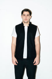 Al-Sudeiri Vest / Reversible - Charcoal and Black (No Zip)