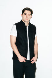 Al-Sudeiri Vest / Reversible - Charcoal and Black (No Zip)